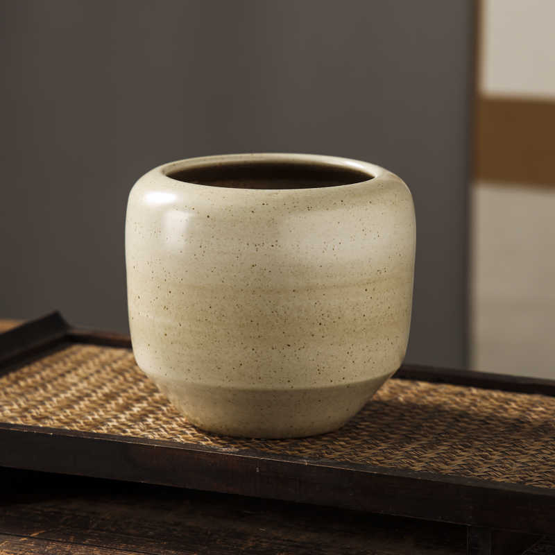 Handmade Coarse Pottery Small Diameter Ceramic Flowerpot