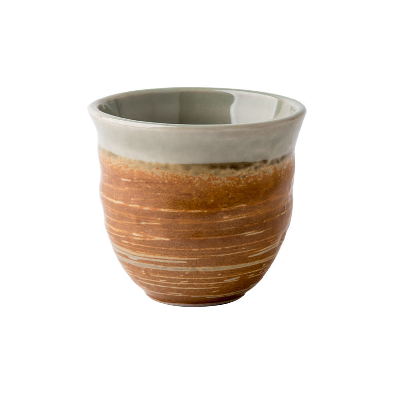 Japanese Style Coarse Pottery Cup Retro Hand Made Tea Cup Gradient Color Cup