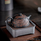 Dragon Year Xianglong Purple Pottery Teapot Relief Purple Clay Home Office Teapot Purple Sand Single Teapot
