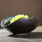 Personality Japanese style coarse pottery shell bowl