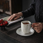 Handmade Rock Pottery Coffee Cup Vintage Mug