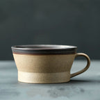 Japanese Rough Pottery Coffee Cup Handmade Creative Lovers Tea Cup Retro Personality Breakfast Milk Cup Art Mug