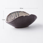Personality Japanese style coarse pottery shell bowl