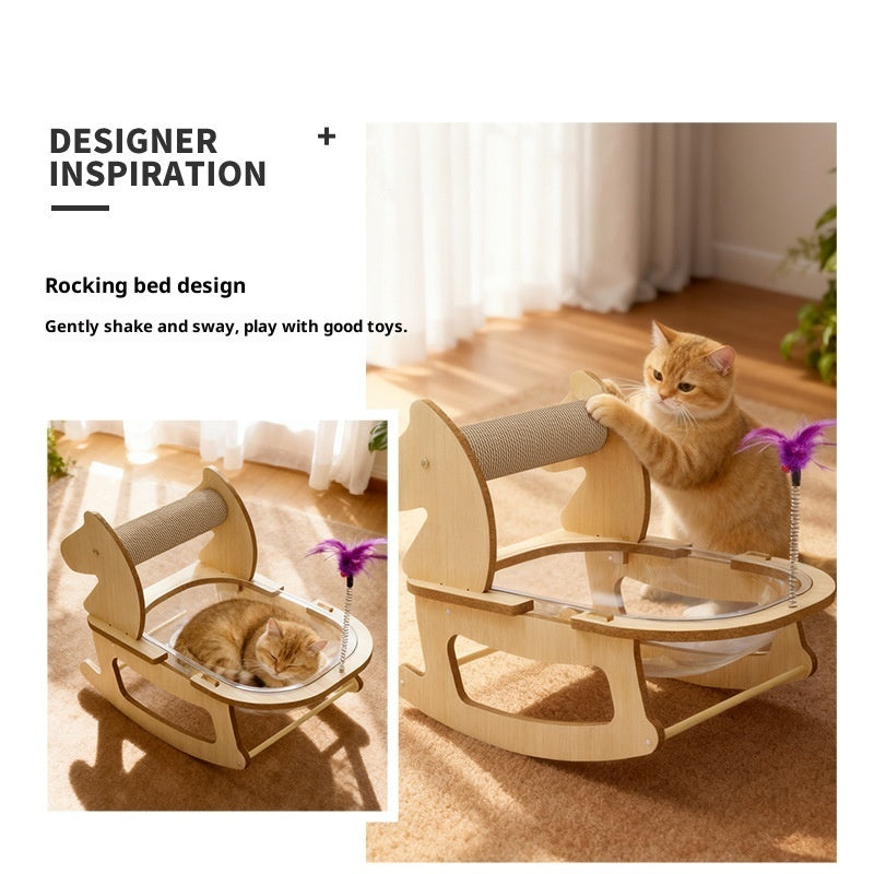 Hemp Rope Column Wear-resistant And Non-shedding Space Capsule Cat Bed