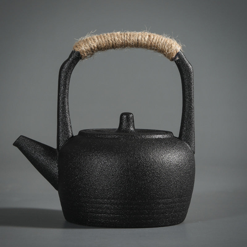 Japanese-style Black Pottery Tea Warmer And Tea Stove Kung Fu Tea Set
