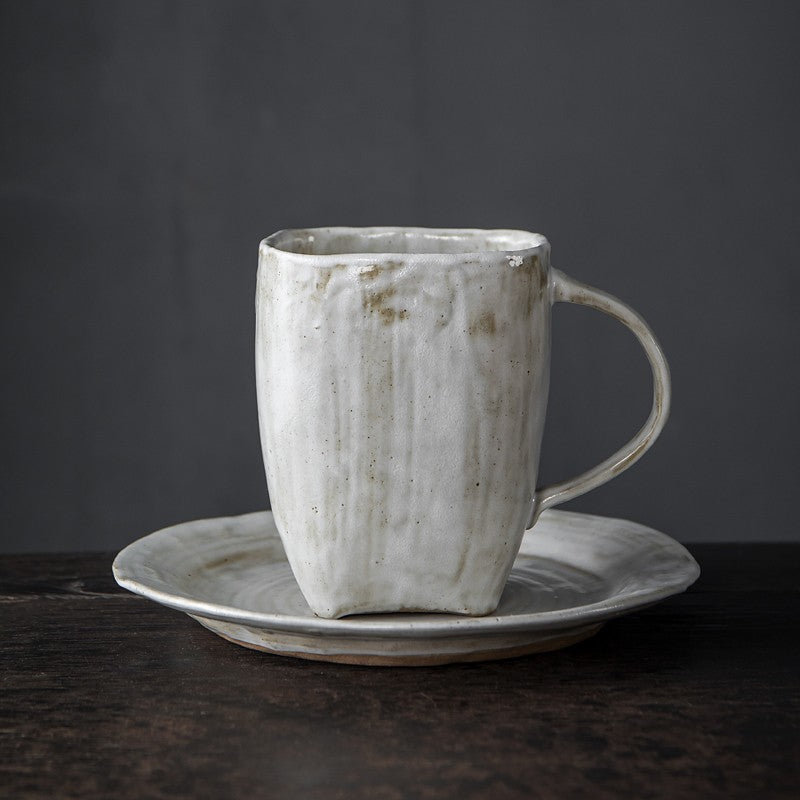 Handmade Rock Pottery Coffee Cup Vintage Mug