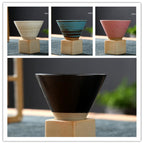 Japanese Style Coarse Pottery Mug Cross-border Hot Drink Retro Creative Hand-pulled Glaze Latte Art Coffee Ceramic Cup