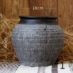 Flower Ware Antique Handmade Old Pottery Pot Flower Pot Earthen Jar Flower Arrangement