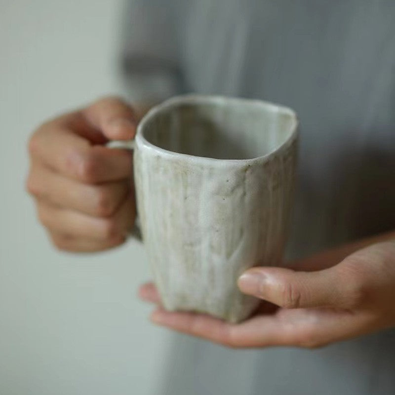 Handmade Rock Pottery Coffee Cup Vintage Mug
