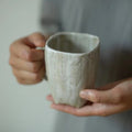 Handmade Rock Pottery Coffee Cup Vintage Mug