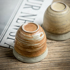 Japanese Style Coarse Pottery Cup Retro Hand Made Tea Cup Gradient Color Cup