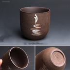 Coarse pottery large capacity tea cup