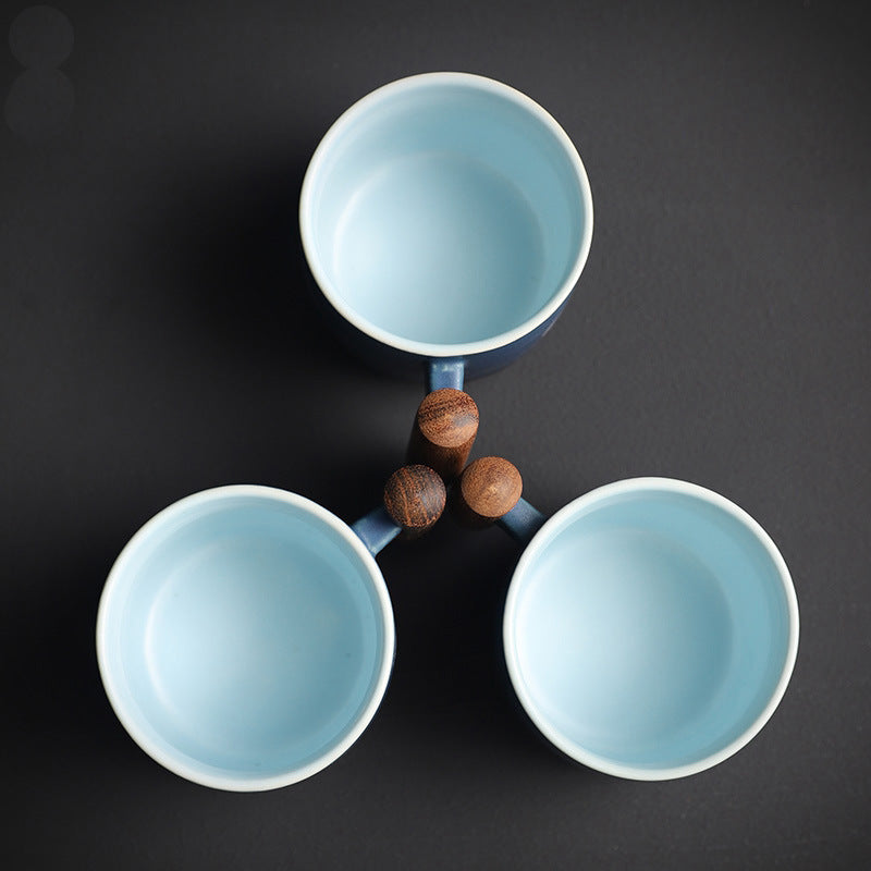 Ceramic Household Rough Pottery Kungfu Tea Set