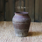 Flower Ware Antique Handmade Old Pottery Pot Flower Pot Earthen Jar Flower Arrangement