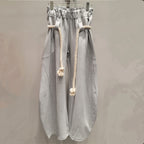 Woven Hemp Rope Belt Loose Wide Leg Leisure Bloomers