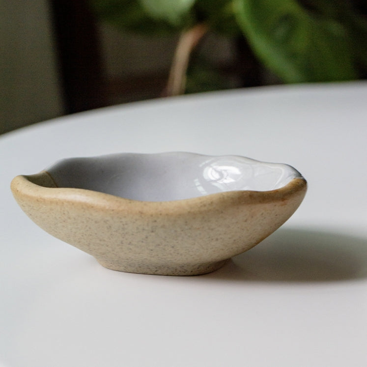 Nordic Irregular Pottery Clay Sauce Dish 34