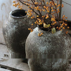 Handmade Coarse Pottery Vase Retro Style