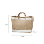 Waterproof Large Capacity Shopping Environmental Protection Cotton And Hemp Handbag