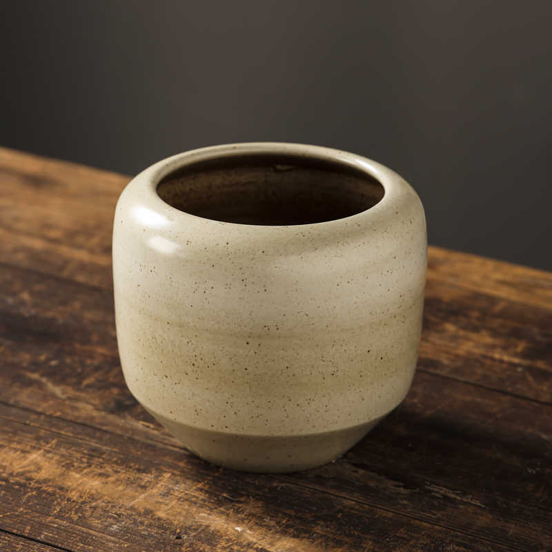 Handmade Coarse Pottery Small Diameter Ceramic Flowerpot