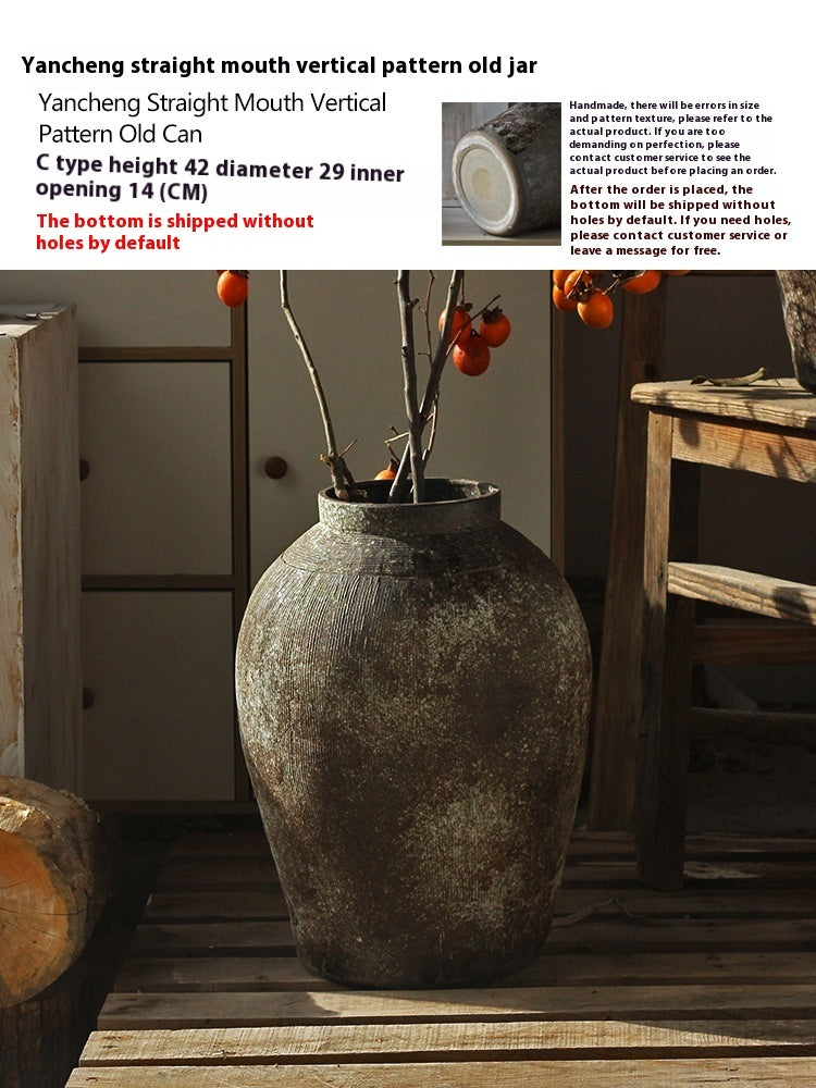 Handmade Coarse Pottery Vase Retro Style