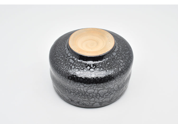 Japanese Black Tianmu Partridge Oil Drop Glazed Matcha Bowl Coarse Pottery Tea Set