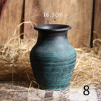 Flower Ware Antique Handmade Old Pottery Pot Flower Pot Earthen Jar Flower Arrangement