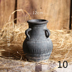 Flower Ware Antique Handmade Old Pottery Pot Flower Pot Earthen Jar Flower Arrangement