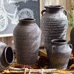 Flower Ware Antique Handmade Old Pottery Pot Flower Pot Earthen Jar Flower Arrangement