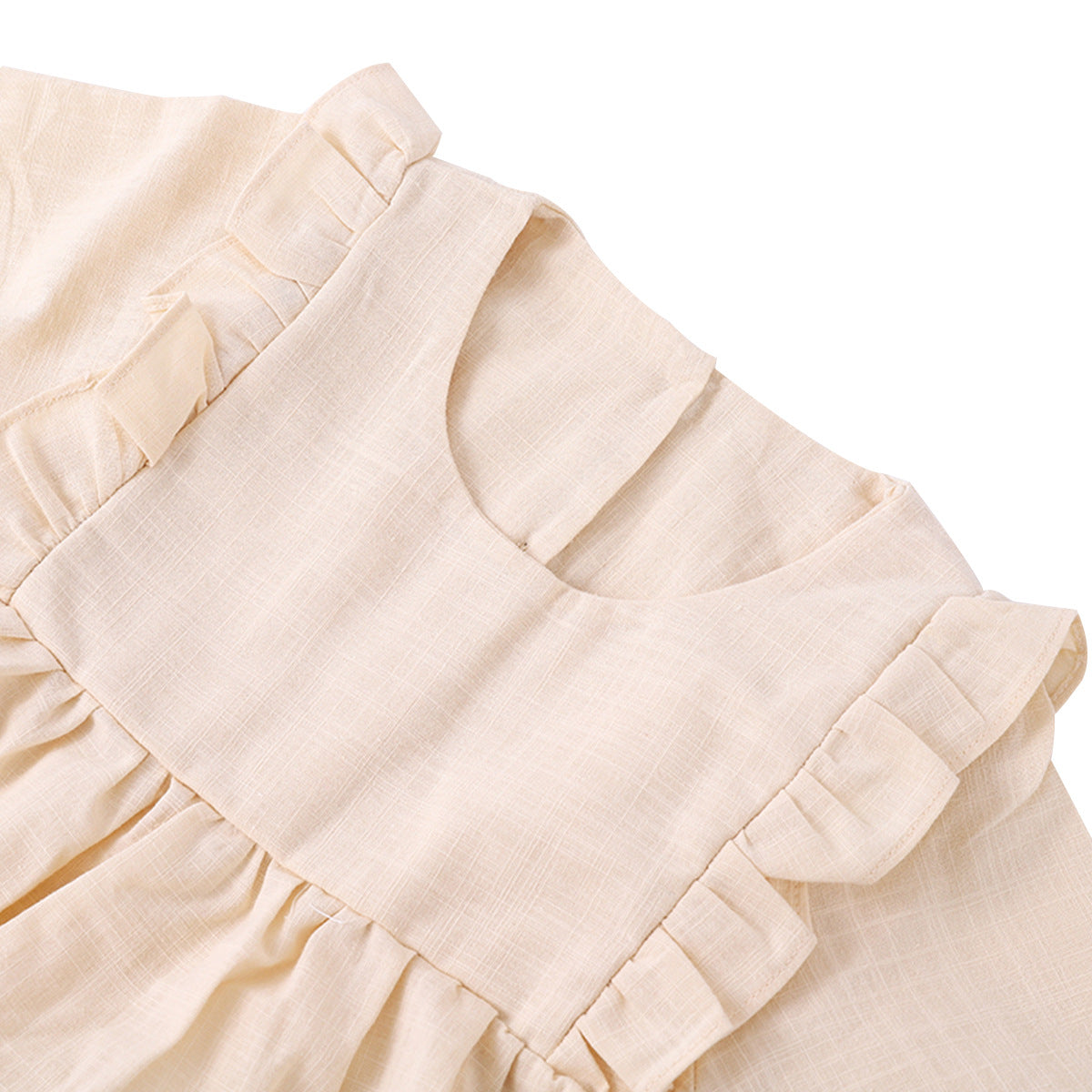 Girls' Autumn Clothes Around Cotton And Hemp Fungus