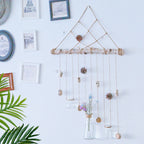 Northern European Pastoral Hemp Rope Natural Stick Hanging Curtain Decoration